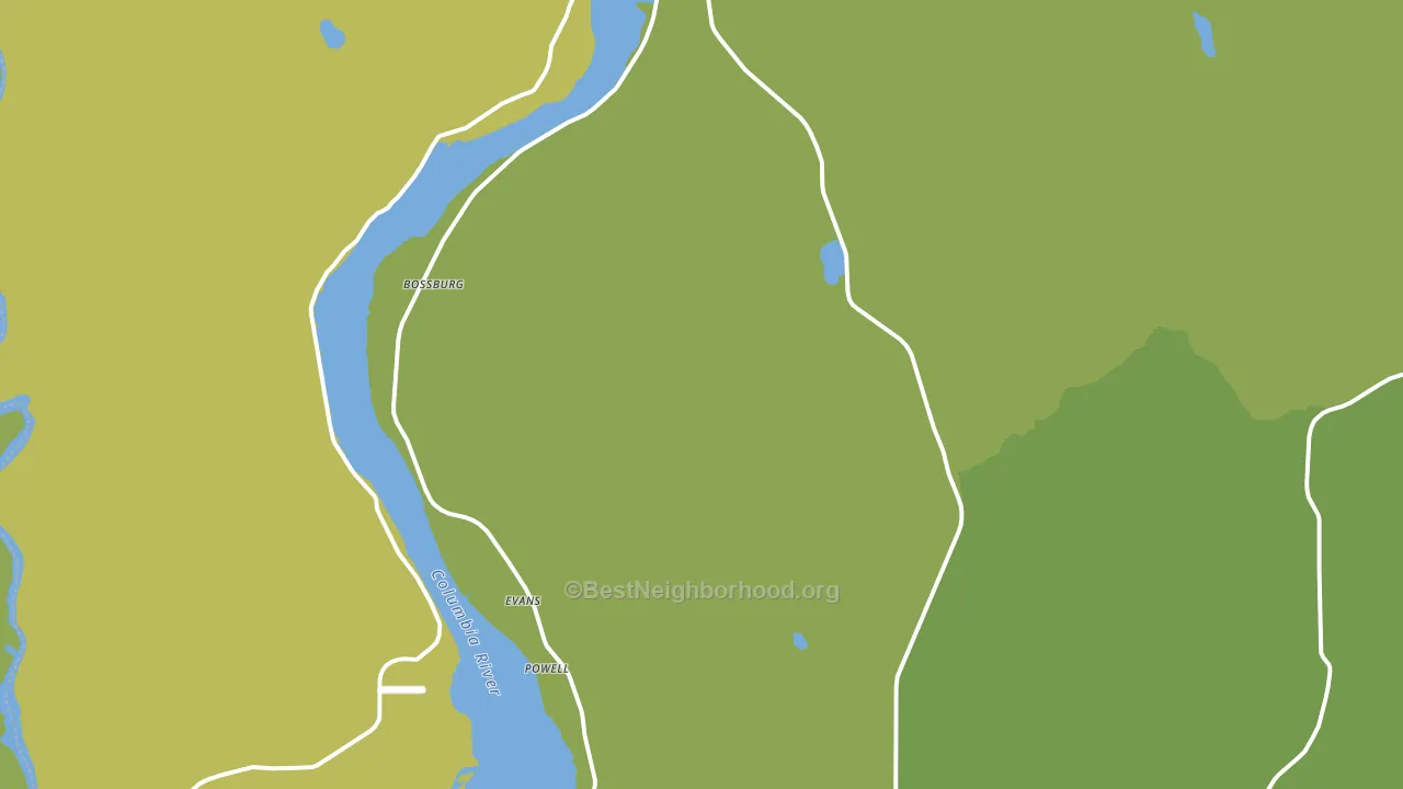Evans, WA block-group voter-turnout map
