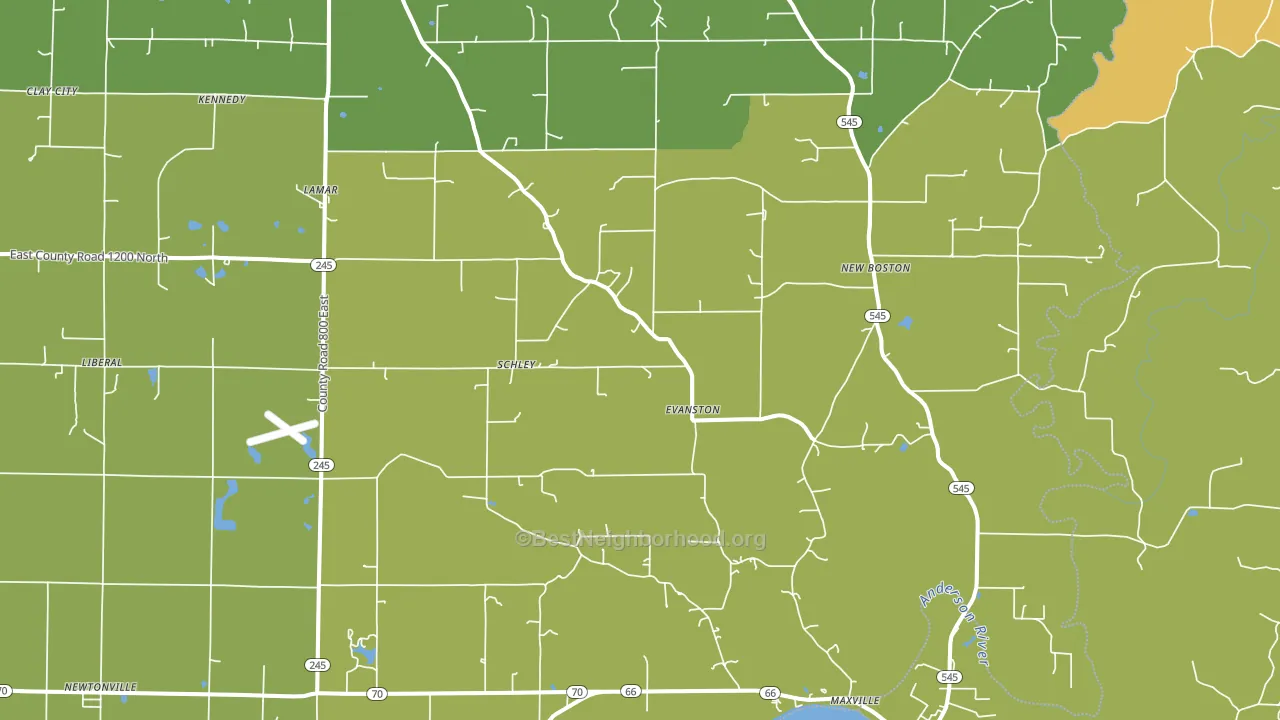 Evanston, IN block-group voter-turnout map