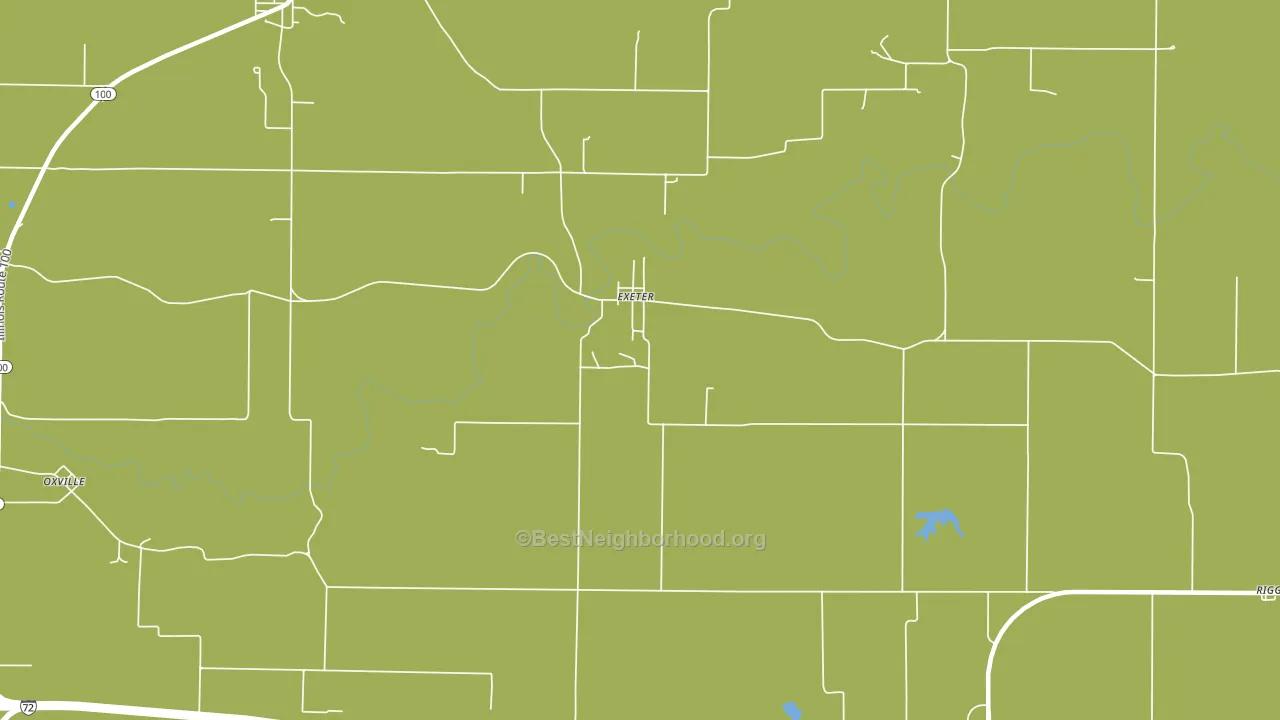 Exeter, IL block-group voter-turnout map