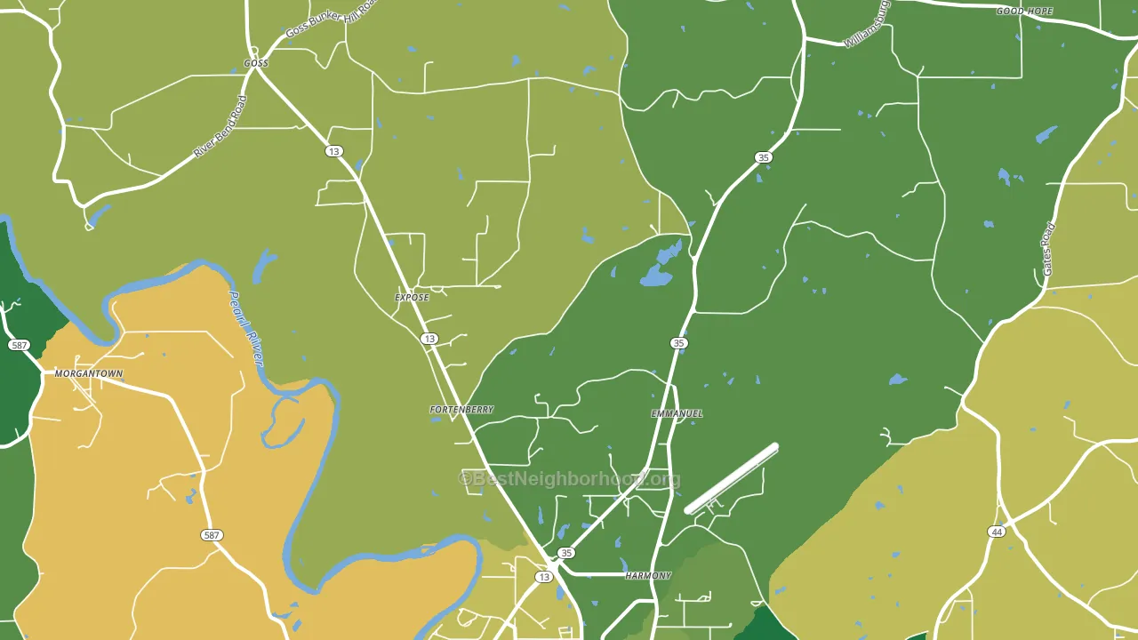 Expose, MS block-group voter-turnout map