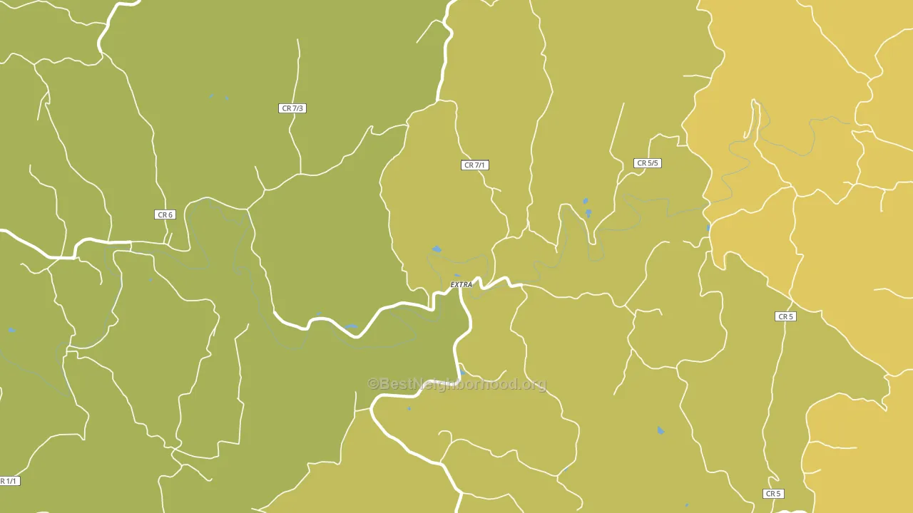 Extra, WV block-group voter-turnout map