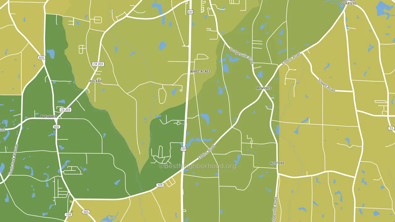 Fadette, AL block-group voter-turnout map