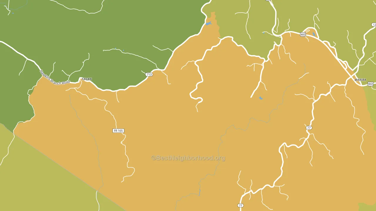Fagan, KY block-group voter-turnout map