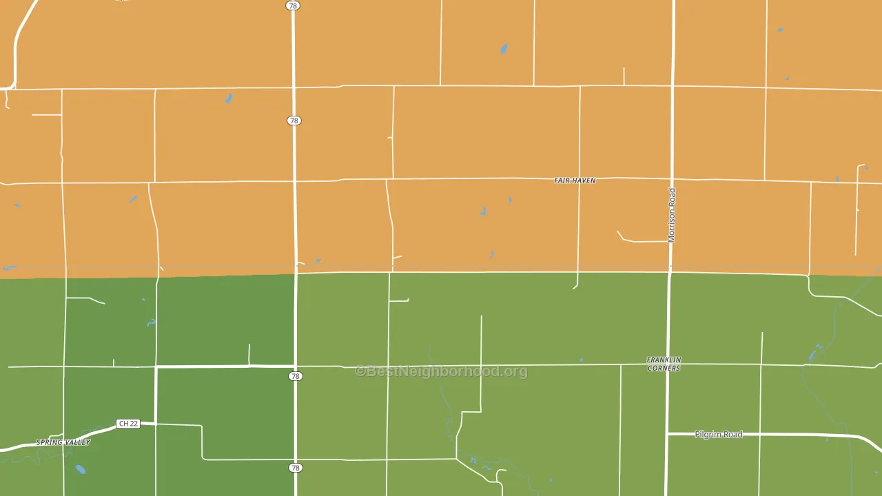 Fair Haven, IL block-group voter-turnout map