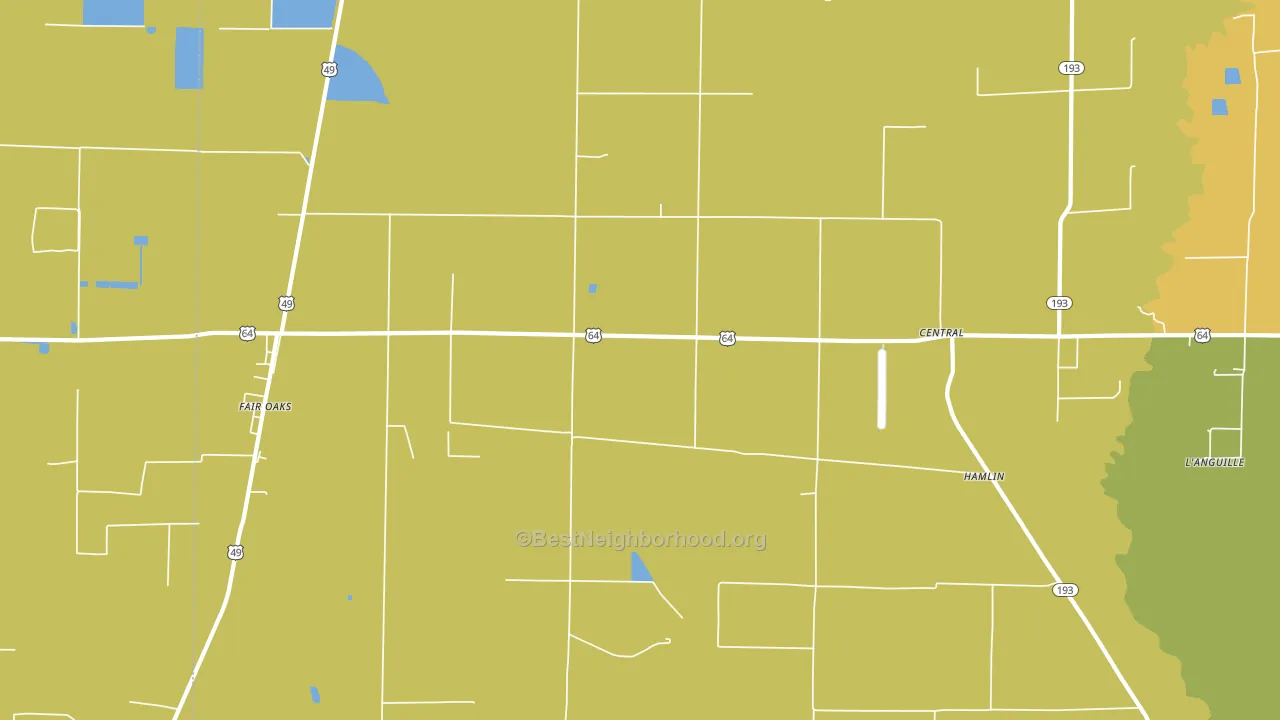 Fair Oaks, AR block-group voter-turnout map