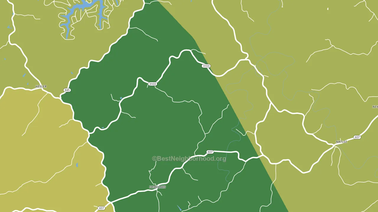 Fairbanks, KY block-group voter-turnout map