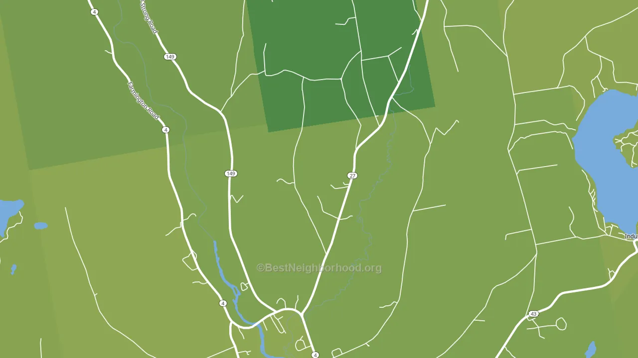 Fairbanks, ME block-group voter-turnout map