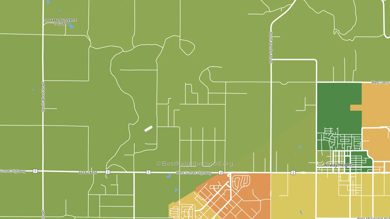 Fairchild Air Force Base, WA block-group voter-turnout map