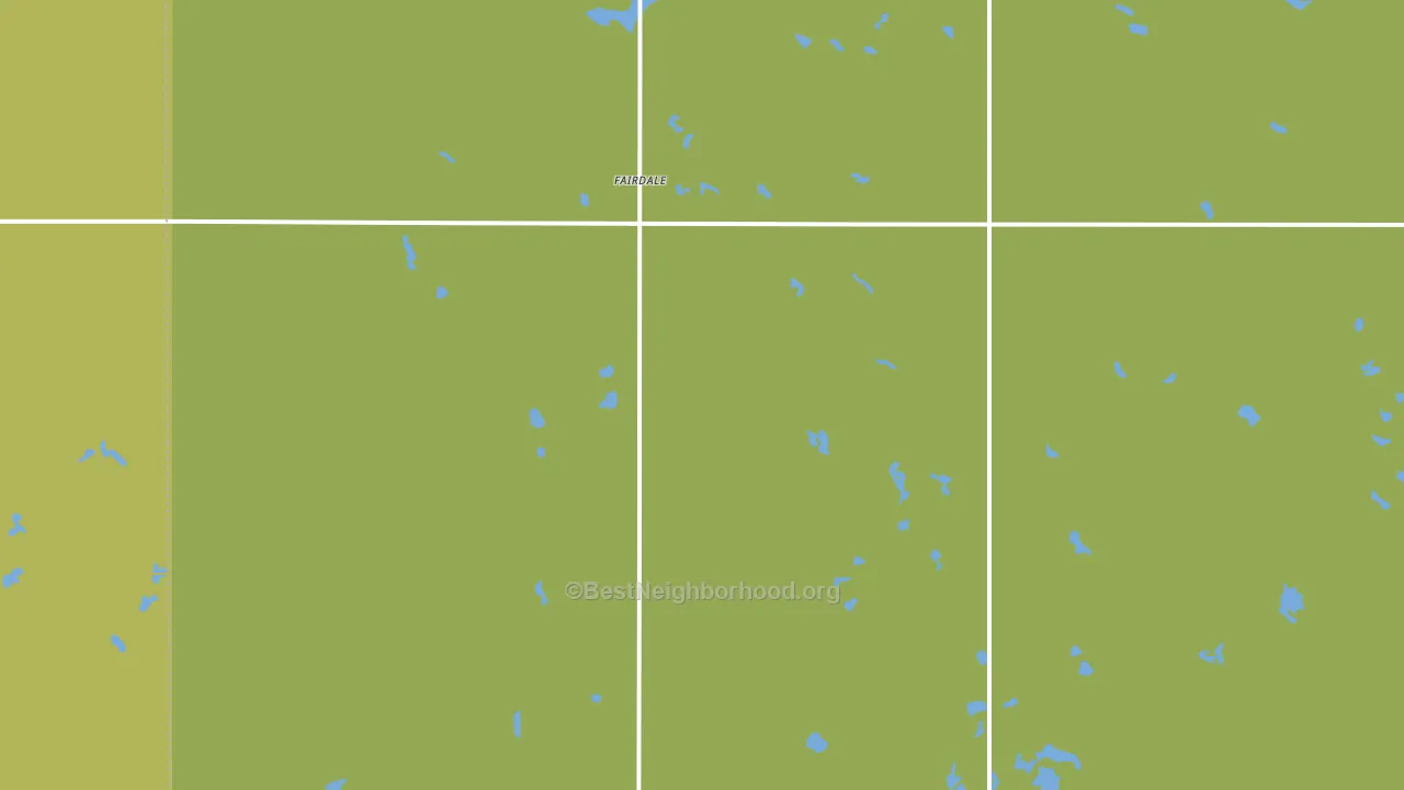 Fairdale, ND block-group voter-turnout map