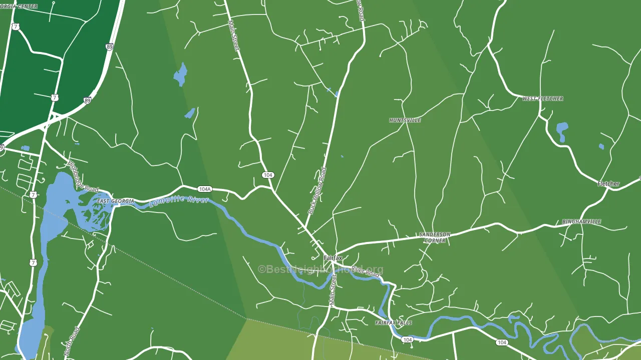 Fairfax, VT block-group voter-turnout map