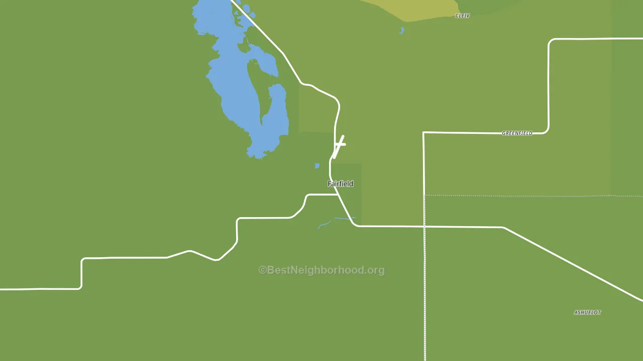 Fairfield, MT block-group voter-turnout map