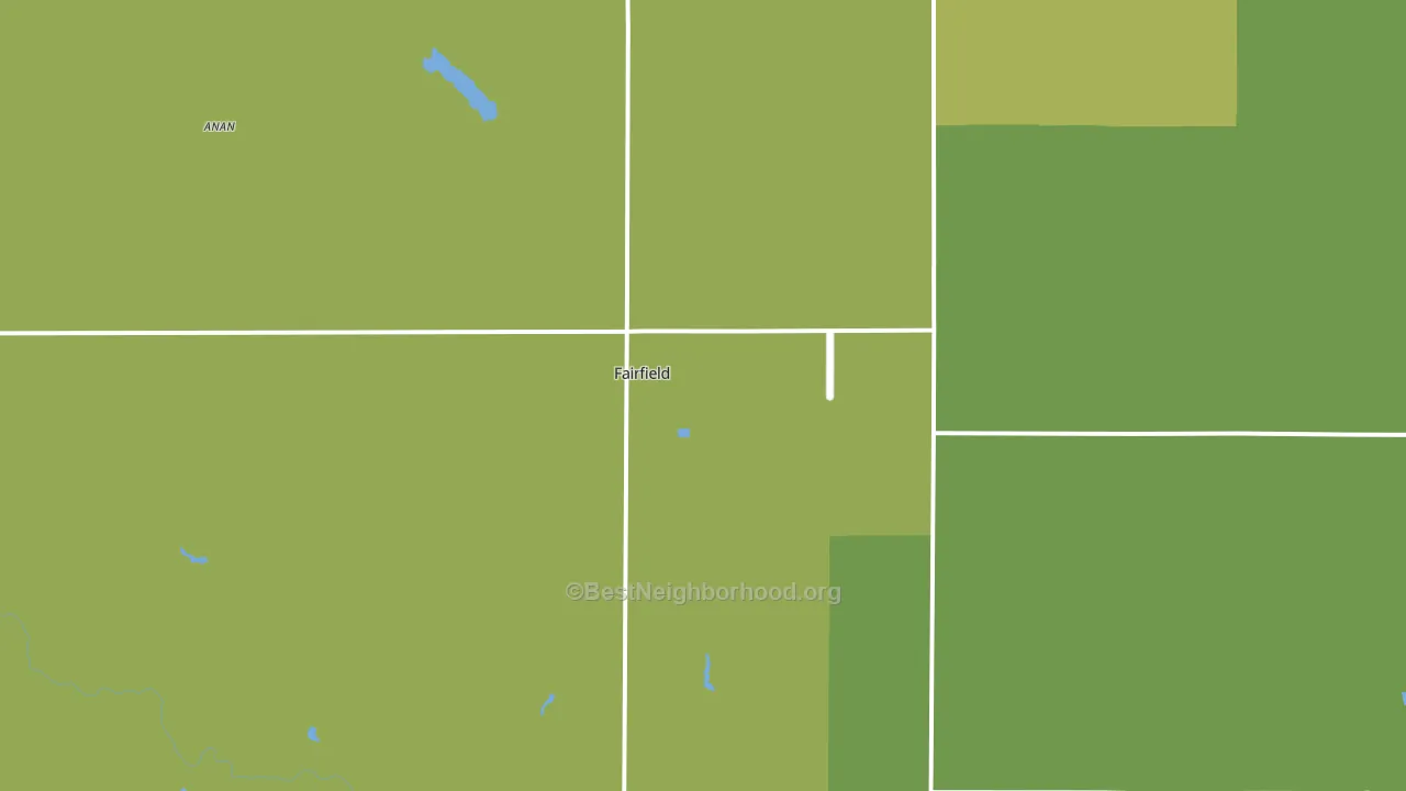 Fairfield, NE block-group voter-turnout map