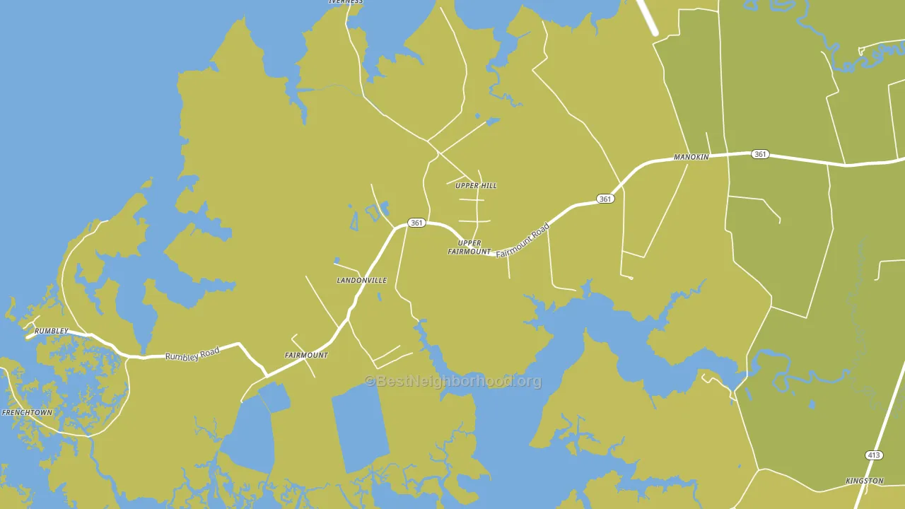 Fairmount, MD block-group voter-turnout map