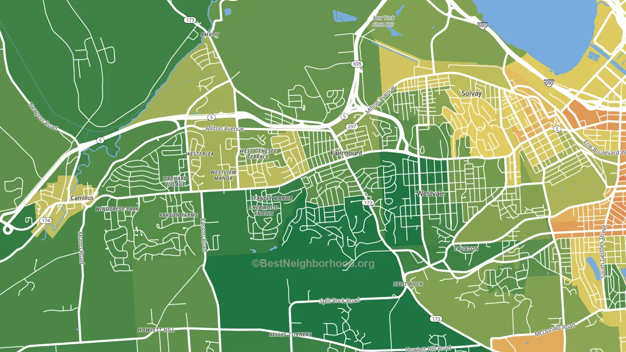 Fairmount, NY block-group voter-turnout map