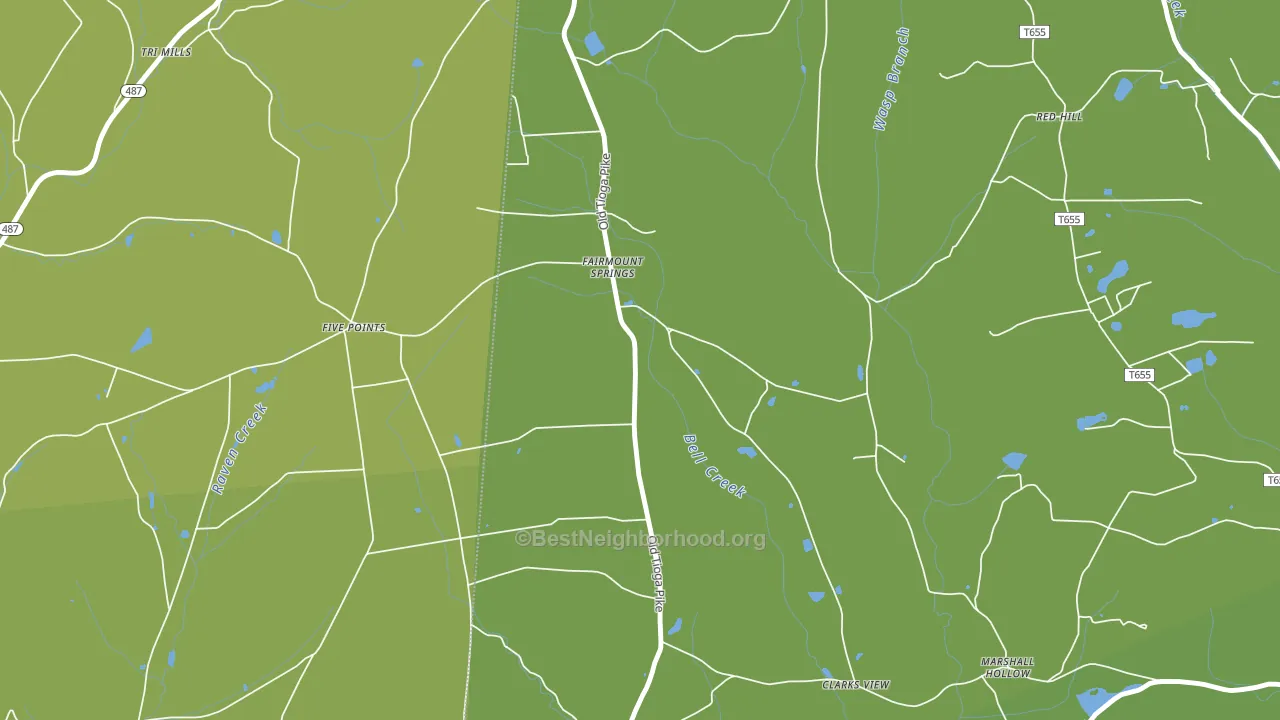 Fairmount Springs, PA block-group voter-turnout map