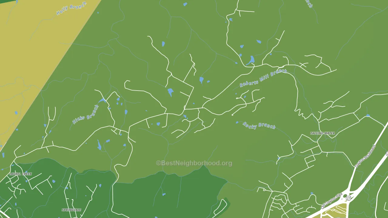 Fairmount, TN block-group voter-turnout map