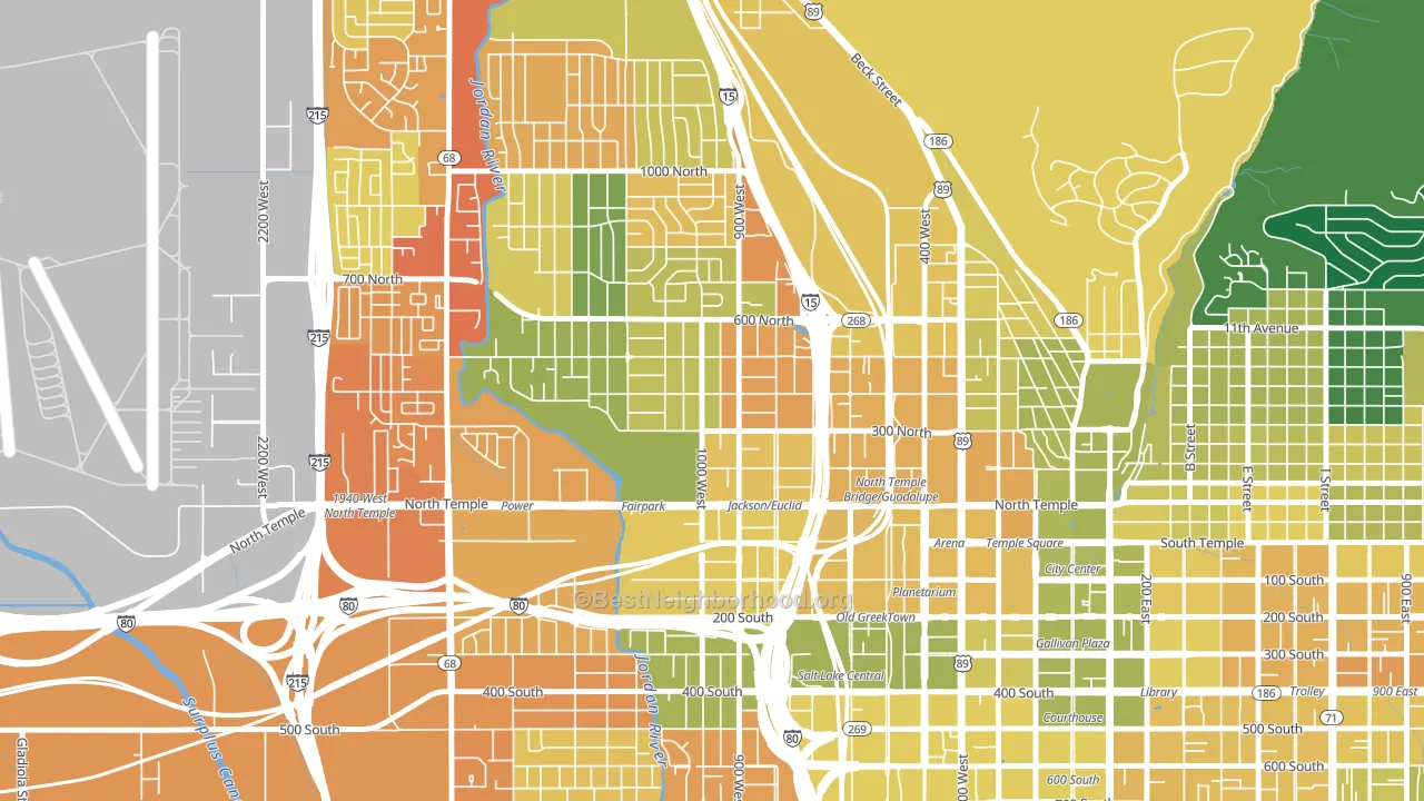 Fairpark, Salt Lake City, UT block-group voter-turnout map