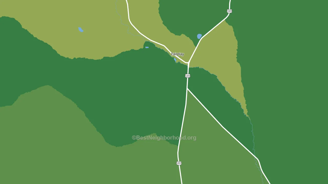 Fairplay, CO block-group voter-turnout map