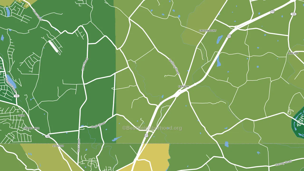 Fairplay, PA block-group voter-turnout map