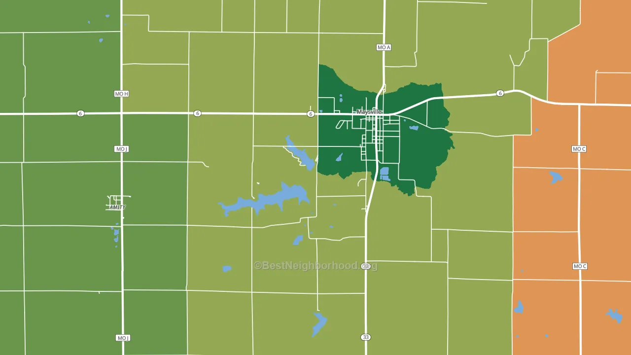 Fairport, MO block-group voter-turnout map