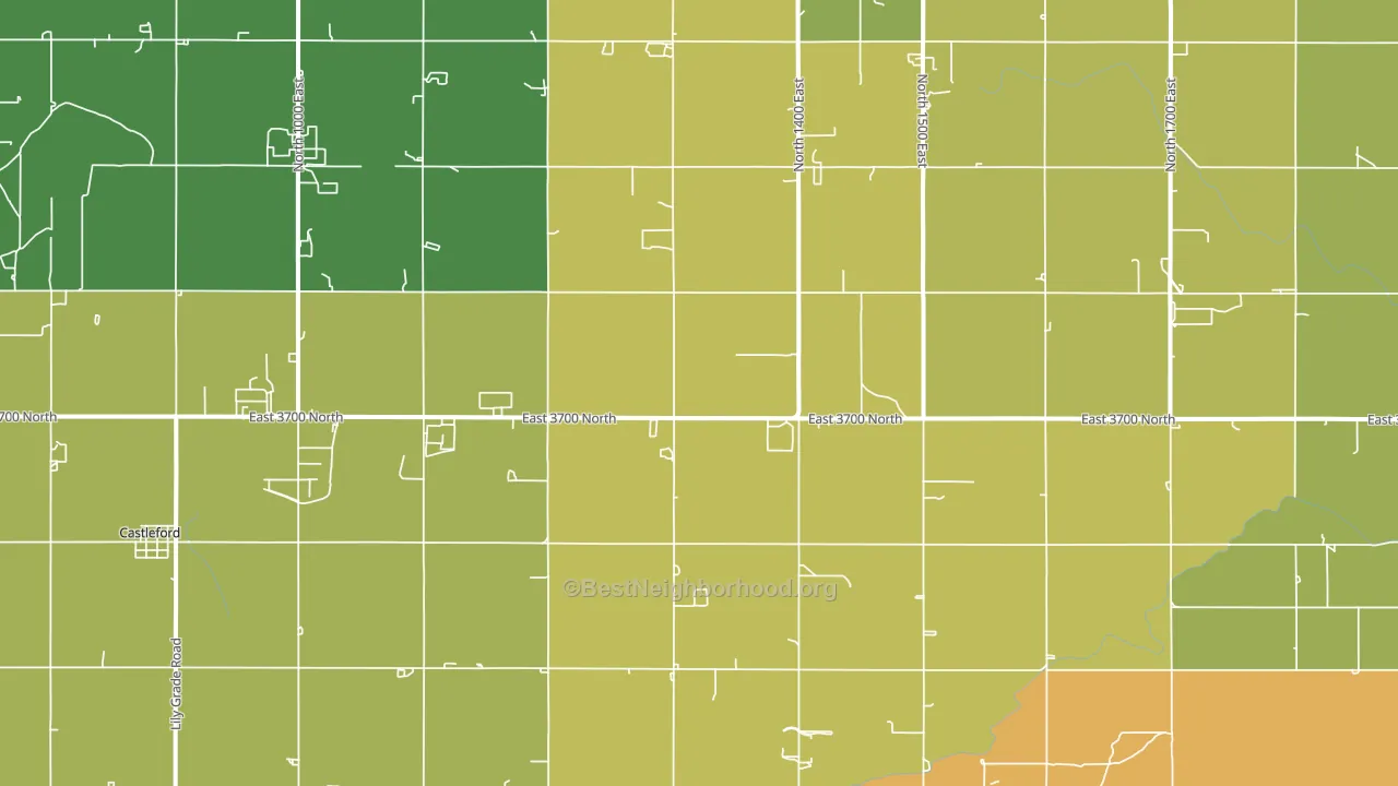 Fairview, ID block-group voter-turnout map