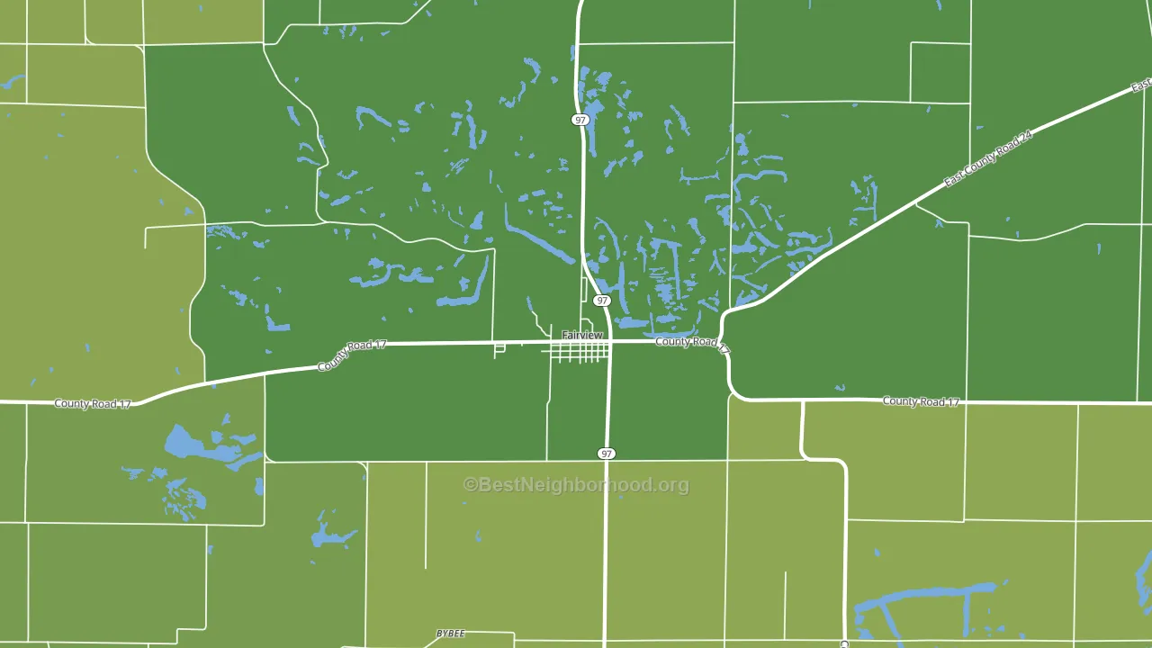 Fairview, IL block-group voter-turnout map