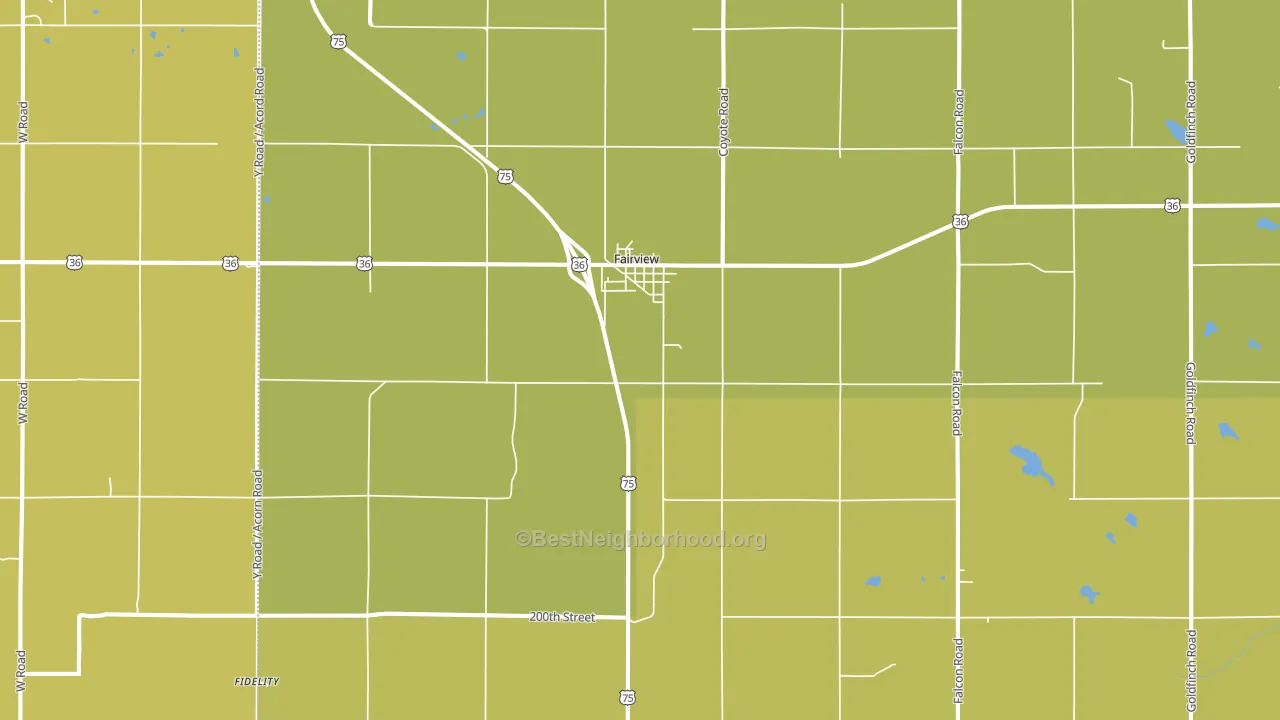 Fairview, KS block-group voter-turnout map