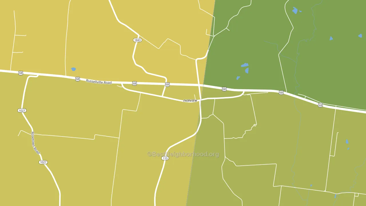 Fairview, KY block-group voter-turnout map