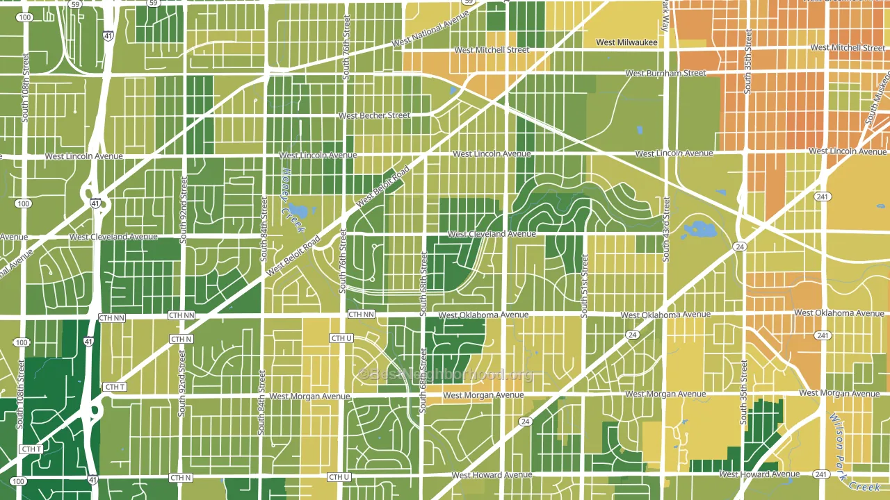 Fairview, Milwaukee, WI block-group voter-turnout map