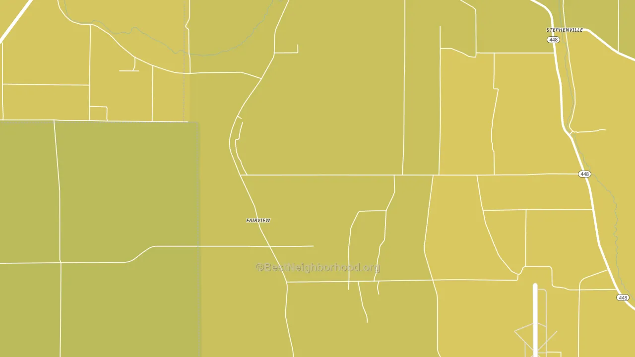 Fairview, MS block-group voter-turnout map