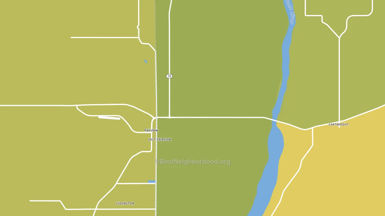 Fairview, ND block-group voter-turnout map