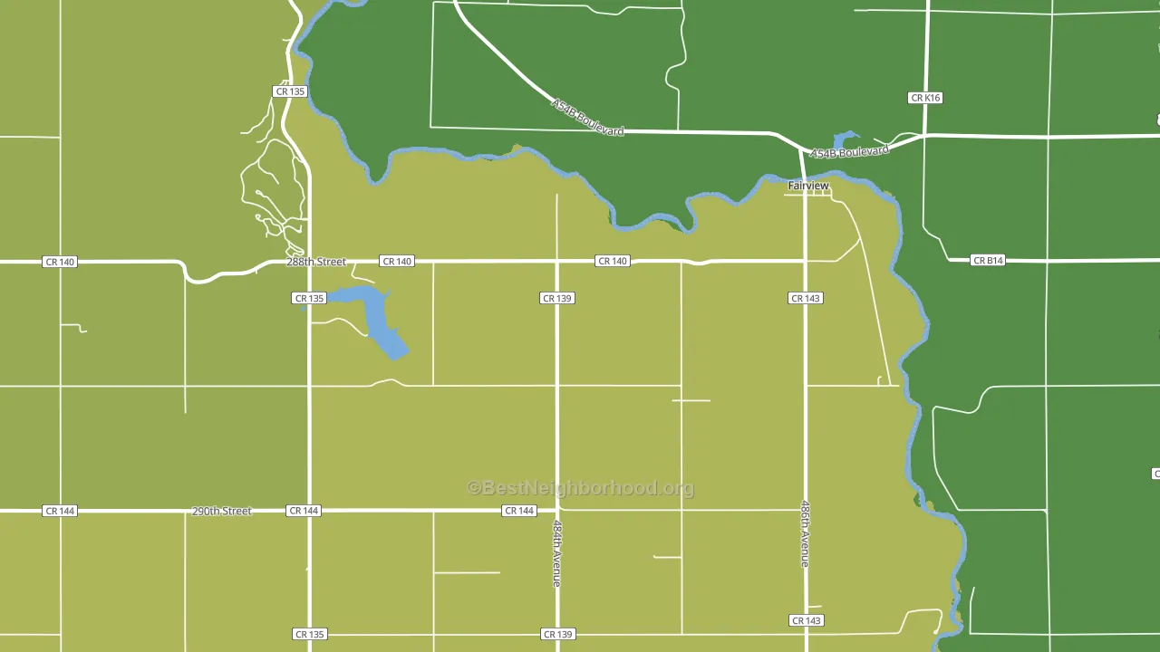 Fairview, SD block-group voter-turnout map