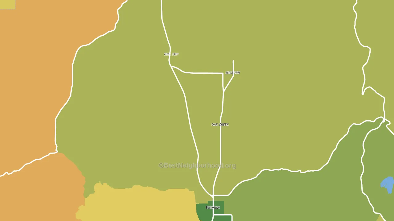 Fairview, UT block-group voter-turnout map