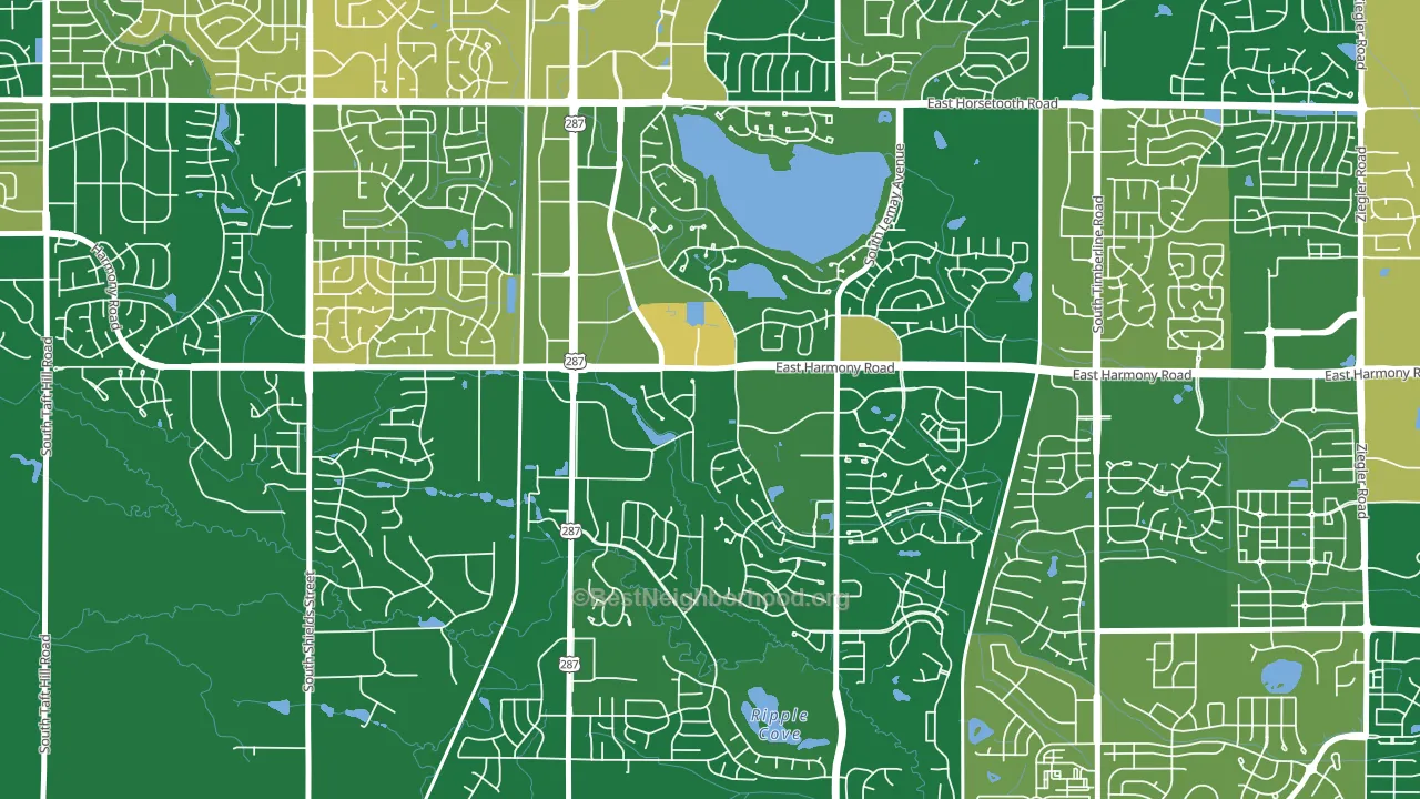 Fairway Estates, Fort Collins, CO block-group voter-turnout map