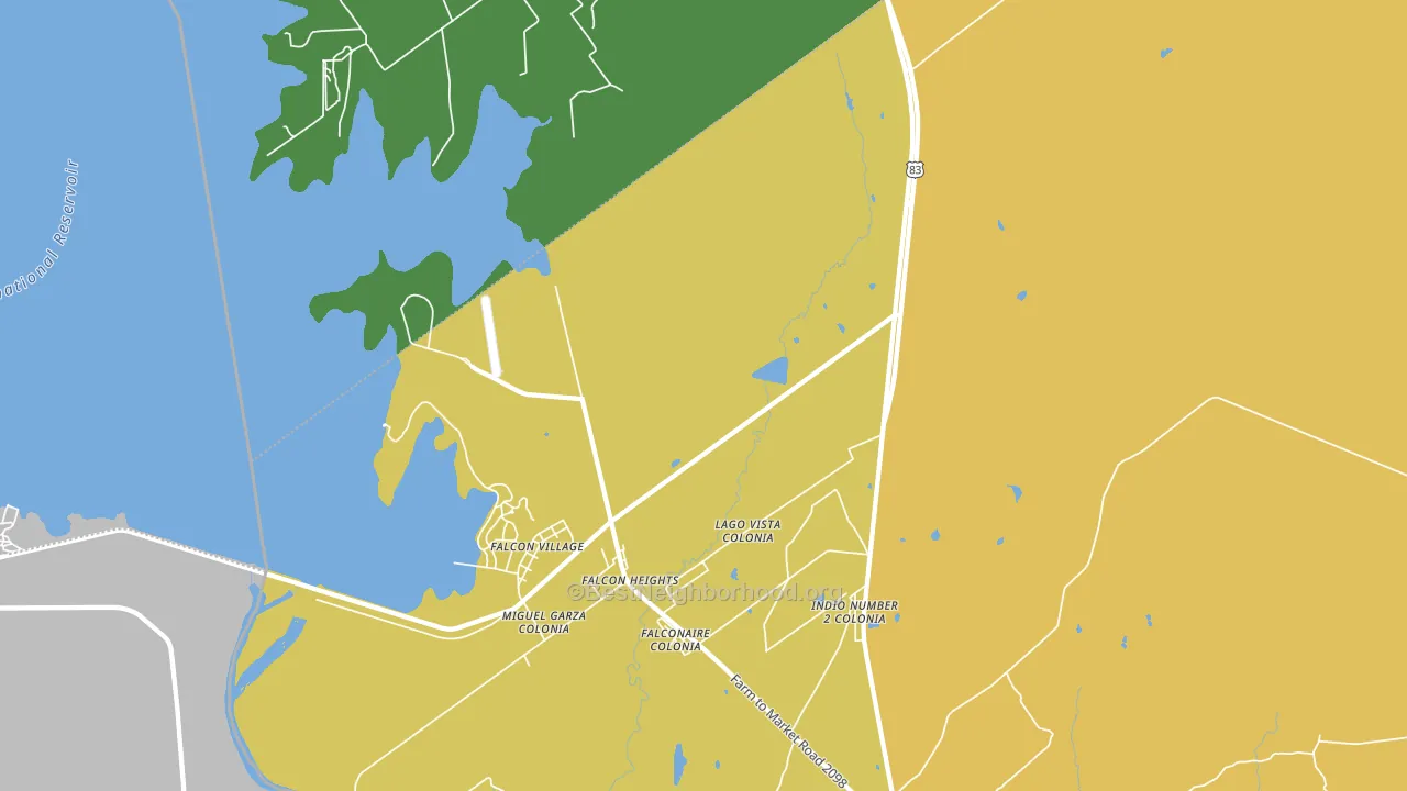 Falcon Heights, TX block-group voter-turnout map