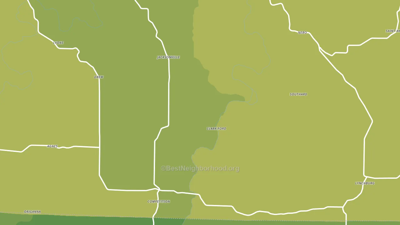 Falcon, MO block-group voter-turnout map