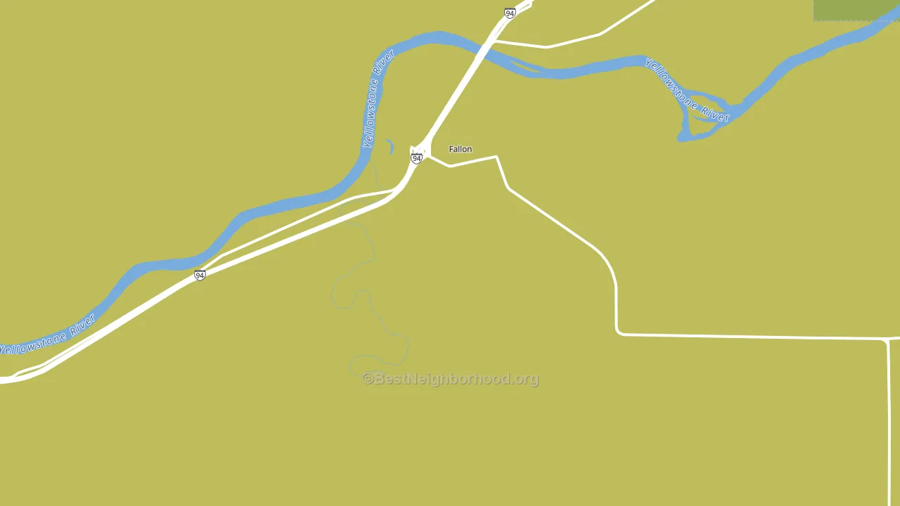 Fallon, MT block-group voter-turnout map