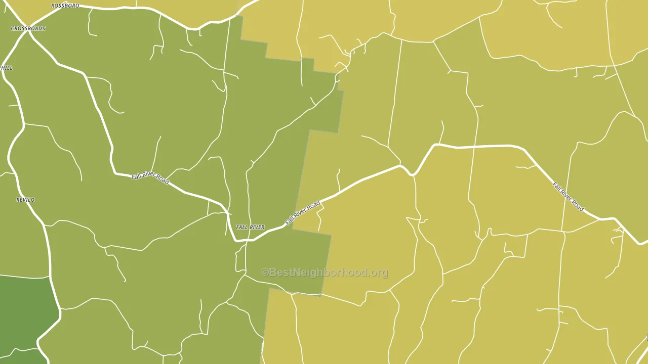 Fallriver, TN block-group voter-turnout map