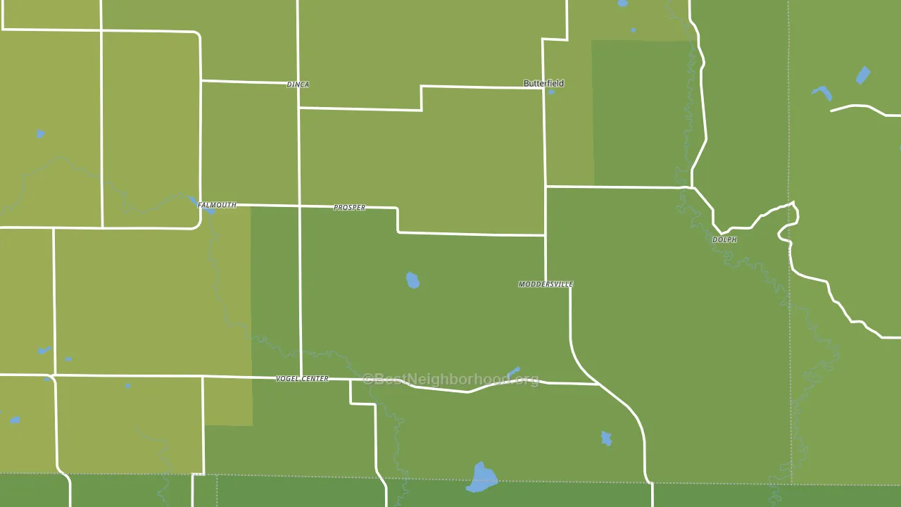 Falmouth, MI block-group voter-turnout map