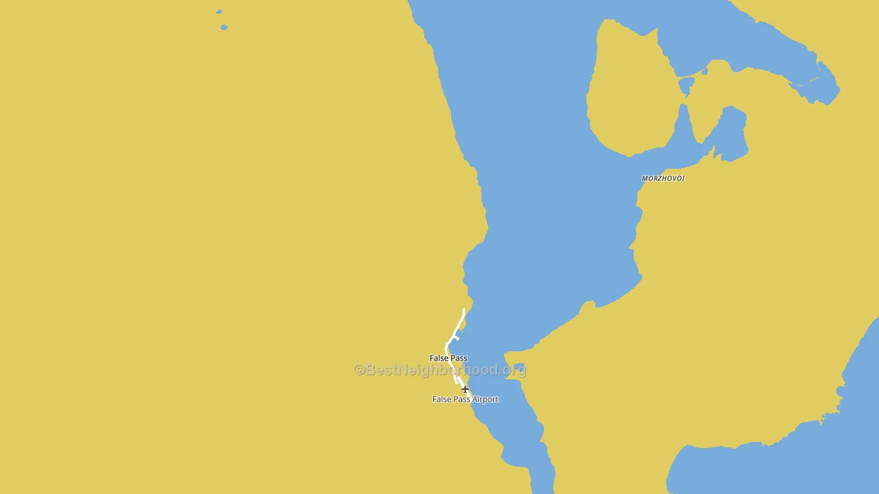 False Pass, AK block-group voter-turnout map