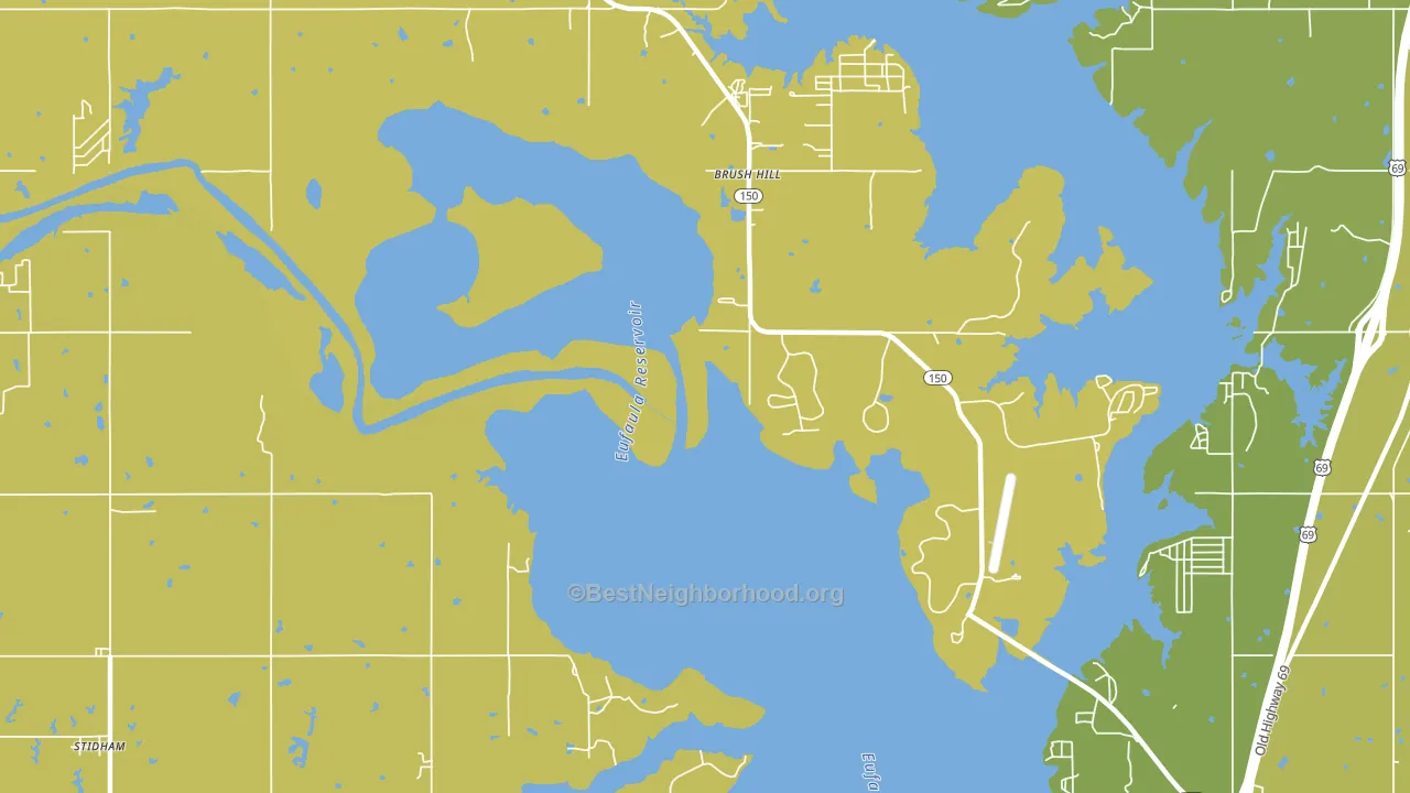 Fame, OK block-group voter-turnout map