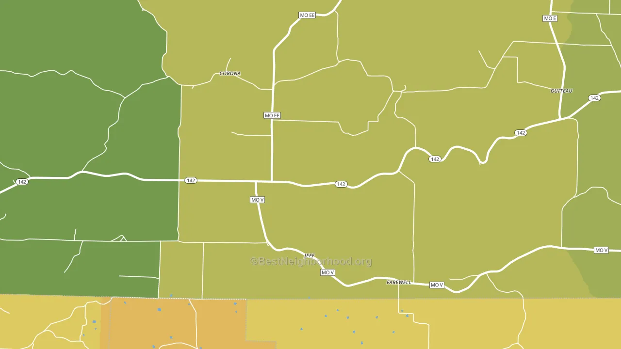 Farewell, MO block-group voter-turnout map