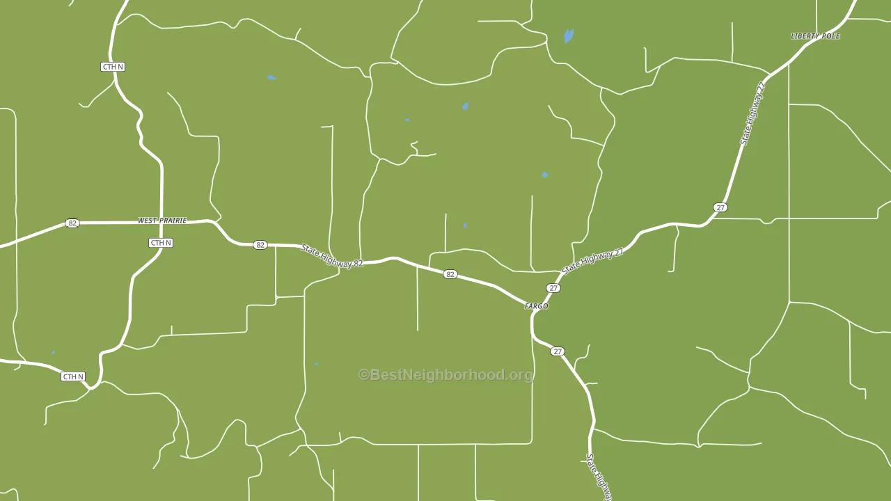 Fargo, WI block-group voter-turnout map