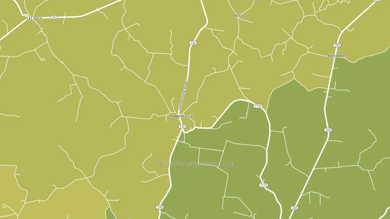 Farmersville, KY block-group voter-turnout map