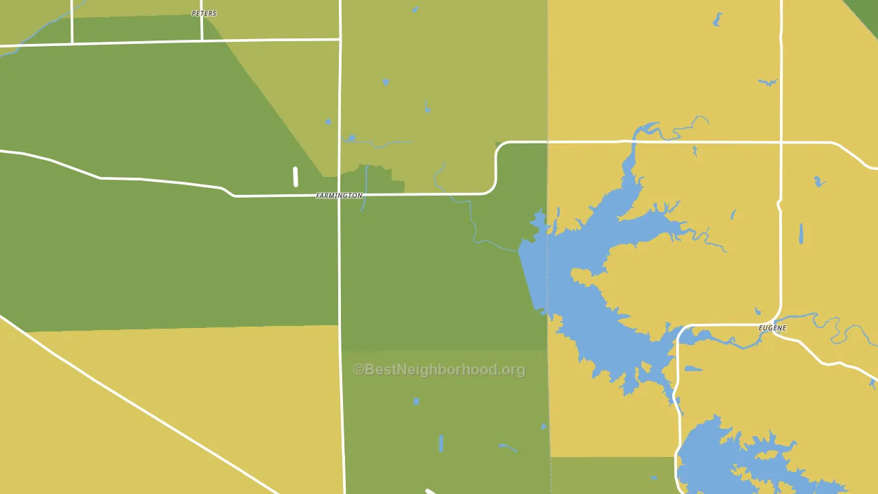 Farmington, CA block-group voter-turnout map