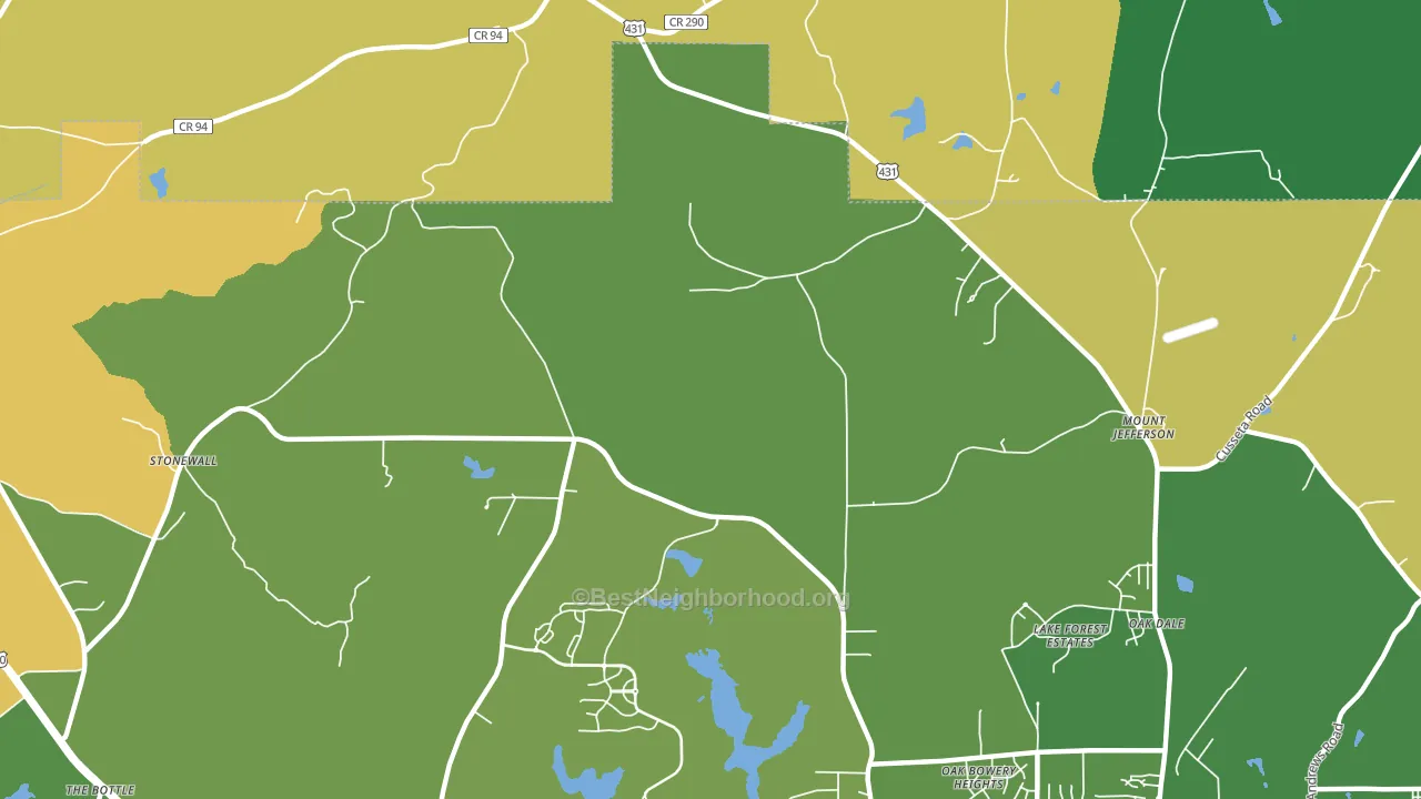 Farmville, AL block-group voter-turnout map