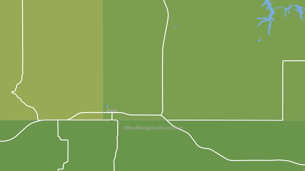 Farnam, NE block-group voter-turnout map
