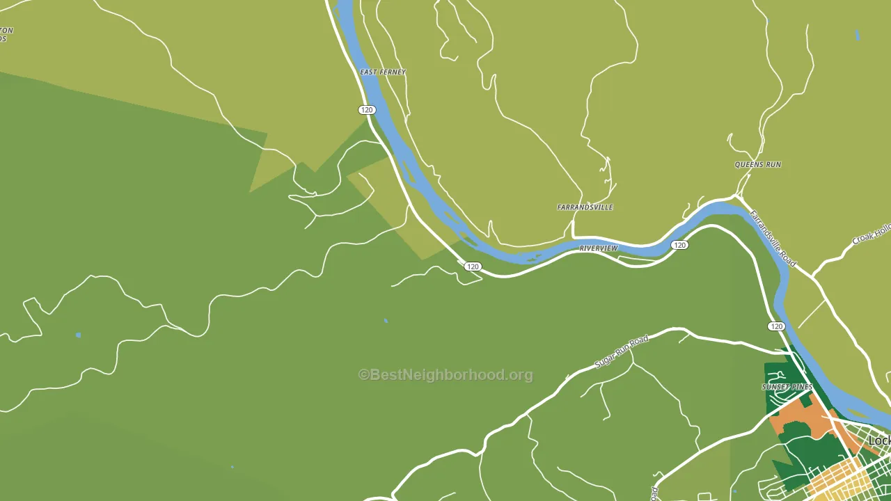 Farrandsville, PA block-group voter-turnout map
