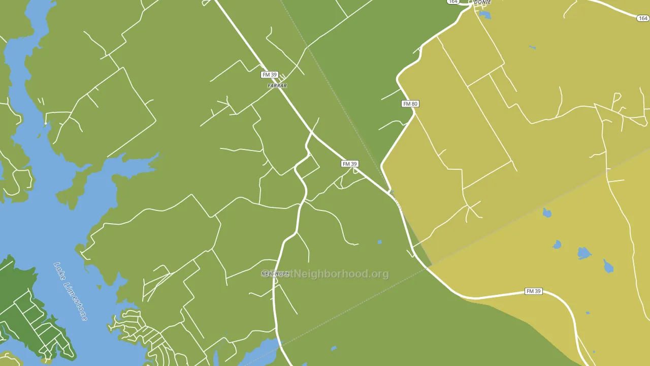 Farrar, TX block-group voter-turnout map