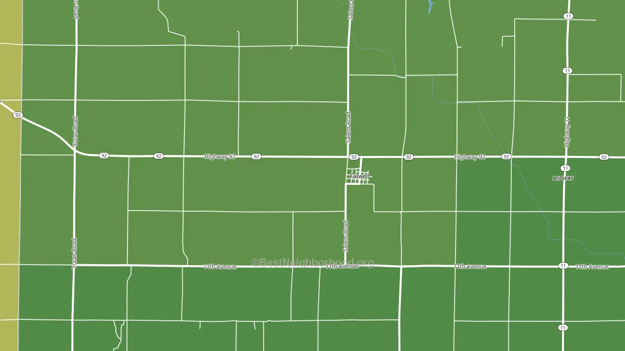 Farwell, NE block-group voter-turnout map